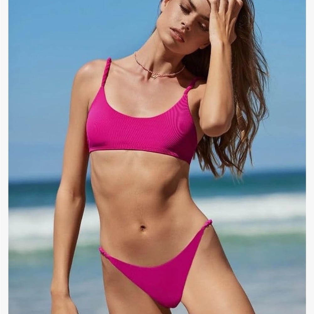 PQ D Cup Athena Halter Top and Full Bottom